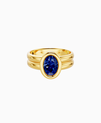 Royal Blue Lab Sapphire / Oval (NS) / 1ct