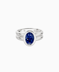 Royal Blue Lab Sapphire / Oval (NS) / 1ct