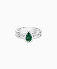 Zambian Lab Emerald / Pear (NS) / 0.5ct