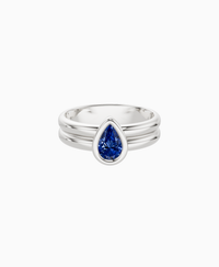 Royal Blue Lab Sapphire / Pear (NS) / 0.5ct