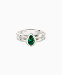 Zambian Lab Emerald / Pear (NS) / 0.5ct