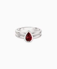 Pigeon Blood Lab Ruby / Pear (NS) / 0.5ct