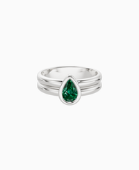 Zambian Lab Emerald / Pear (NS) / 0.5ct