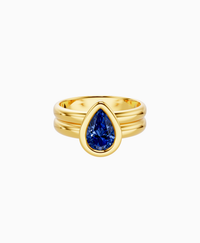 Royal Blue Lab Sapphire / Pear (NS) / 1ct