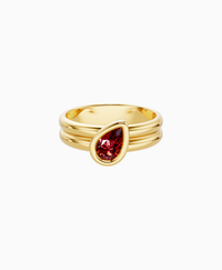 Pigeon Blood Lab Ruby / Pear (Tilted) / 0.5ct