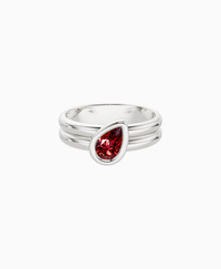 Pigeon Blood Lab Ruby / Pear (Tilted) / 0.5ct