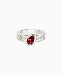 Pigeon Blood Lab Ruby / Pear (Tilted) / 0.5ct
