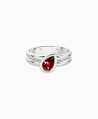 Pigeon Blood Lab Ruby / Pear (Tilted) / 0.5ct