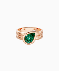 Zambian Lab Emerald / Pear (Tilted) / 1ct