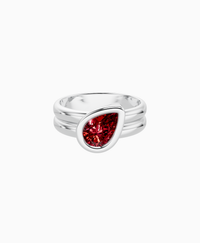 Pigeon Blood Lab Ruby / Pear (Tilted) / 1ct