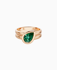 Zambian Lab Emerald / Pear (Tilted) / 1ct