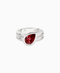 Pigeon Blood Lab Ruby / Pear (Tilted) / 1ct