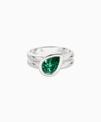 Zambian Lab Emerald / Pear (Tilted) / 1ct