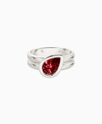 Pigeon Blood Lab Ruby / Pear (Tilted) / 1ct