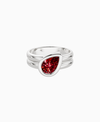 Pigeon Blood Lab Ruby / Pear (Tilted) / 1ct