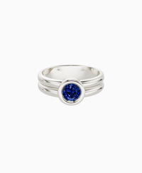 Royal Blue Lab Sapphire / Round / 0.5ct