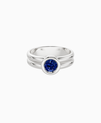 Royal Blue Lab Sapphire / Round / 0.5ct