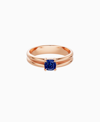 Royal Blue Lab Sapphire / Cushion / 0.5ct