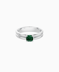 Zambian Lab Emerald / Cushion / 0.5ct