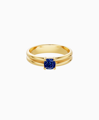 Royal Blue Lab Sapphire / Cushion / 0.5ct