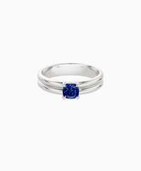 Royal Blue Lab Sapphire / Cushion / 0.5ct