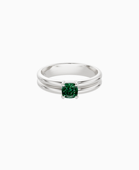 Zambian Lab Emerald / Cushion / 0.5ct