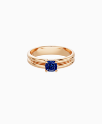 Royal Blue Lab Sapphire / Cushion / 0.5ct