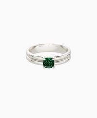 Zambian Lab Emerald / Cushion / 0.5ct