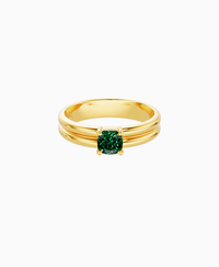 Zambian Lab Emerald / Cushion / 0.5ct