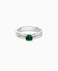 Zambian Lab Emerald / Cushion / 0.5ct