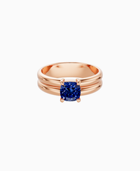 Royal Blue Lab Sapphire / Cushion / 1ct