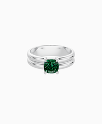 Zambian Lab Emerald / Cushion / 1ct
