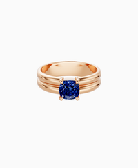 Royal Blue Lab Sapphire / Cushion / 1ct