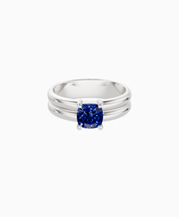 Royal Blue Lab Sapphire / Cushion / 1ct