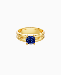 Royal Blue Lab Sapphire / Cushion / 1ct