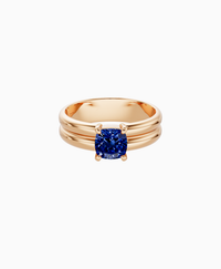 Royal Blue Lab Sapphire / Cushion / 1ct