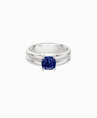 Royal Blue Lab Sapphire / Cushion / 1ct