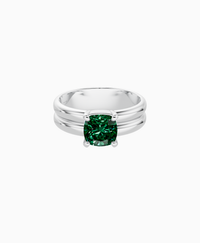 Zambian Lab Emerald / Cushion / 1.5ct