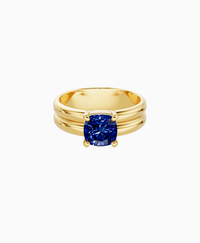 Royal Blue Lab Sapphire / Cushion / 1.5ct