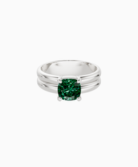 Zambian Lab Emerald / Cushion / 1.5ct