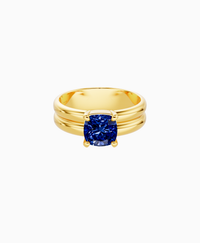 Royal Blue Lab Sapphire / Cushion / 1.5ct