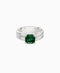 Zambian Lab Emerald / Cushion / 1.5ct