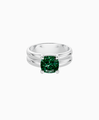 Zambian Lab Emerald / Cushion / 2ct