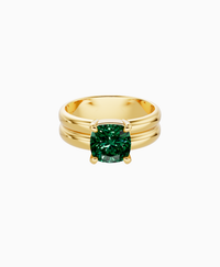 Zambian Lab Emerald / Cushion / 2ct