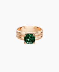 Zambian Lab Emerald / Cushion / 2ct