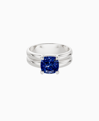 Royal Blue Lab Sapphire / Cushion / 2ct