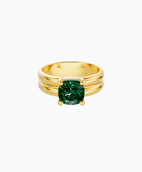 Zambian Lab Emerald / Cushion / 2ct