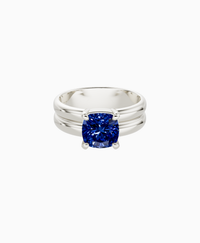 Royal Blue Lab Sapphire / Cushion / 2ct