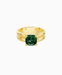 Zambian Lab Emerald / Cushion / 2ct