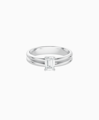 White Lab Diamond / Emerald (NS) / 0.5ct